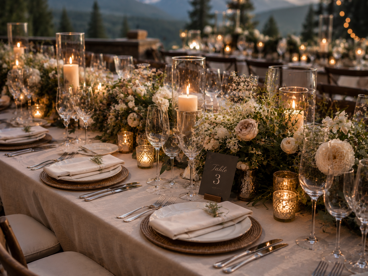 Reception Tablescape